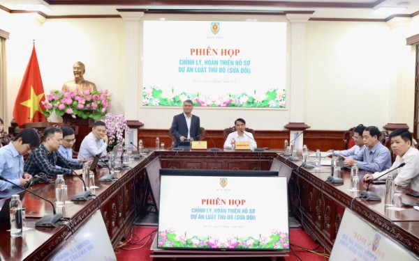 Chỉnh lý, hoàn thiện hồ sơ dự án Luật Thủ đô (sửa đổi)